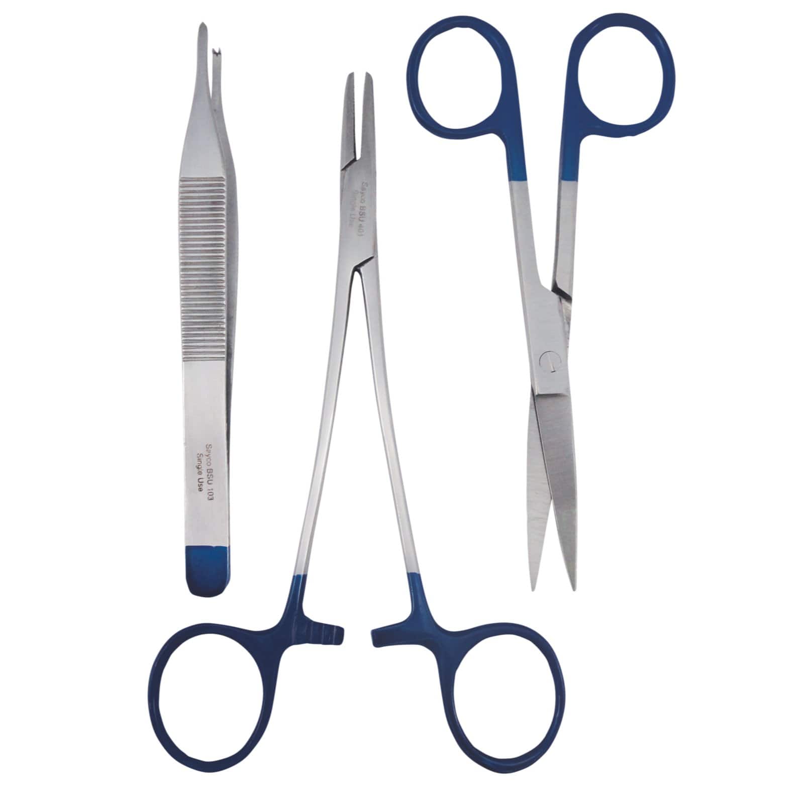 SAYCO Sterile Surgical Instruments Sharp/Sharp SAYCO Sterile Suture Pack with Scissors
