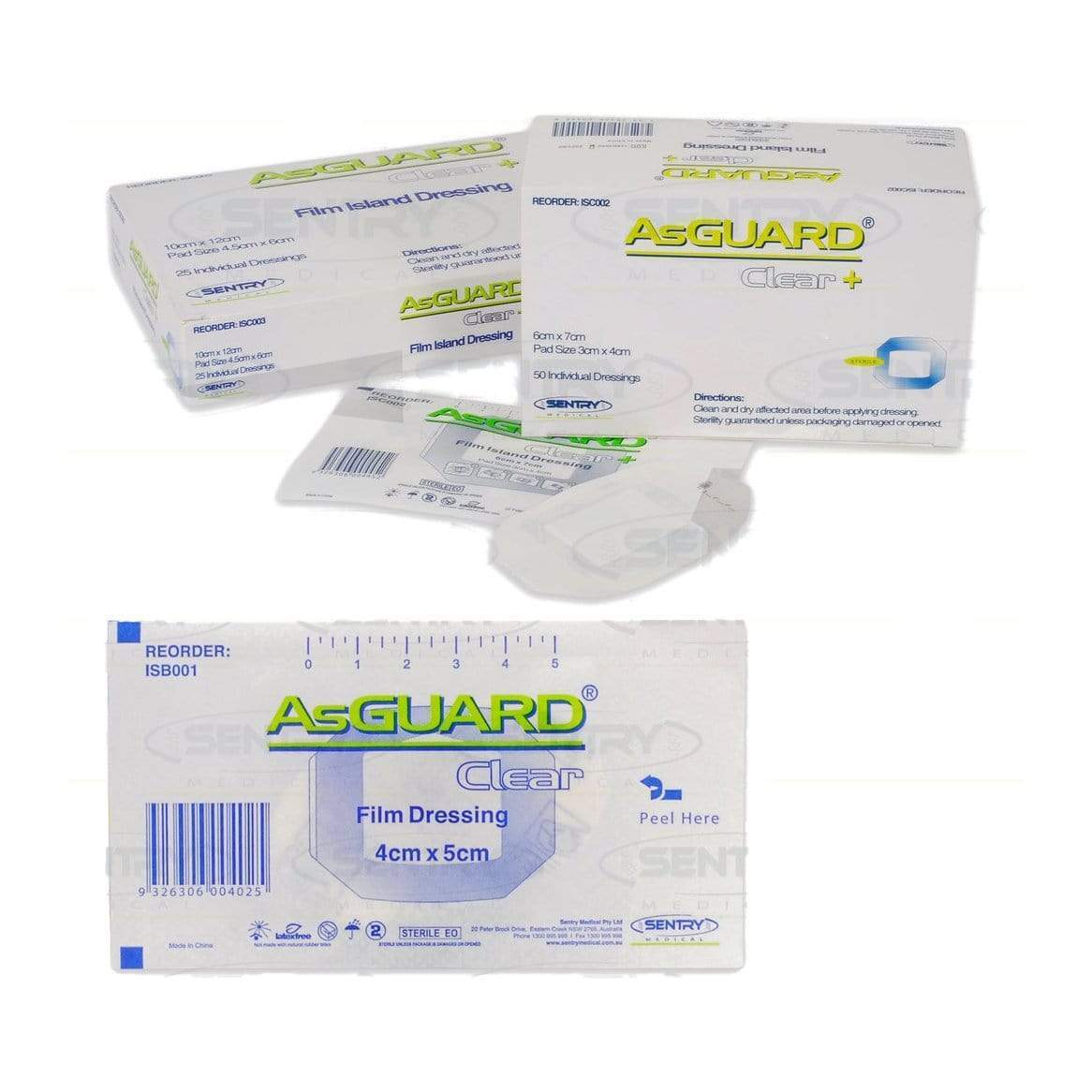 Sentry AsGUARD Clear Film Dressing