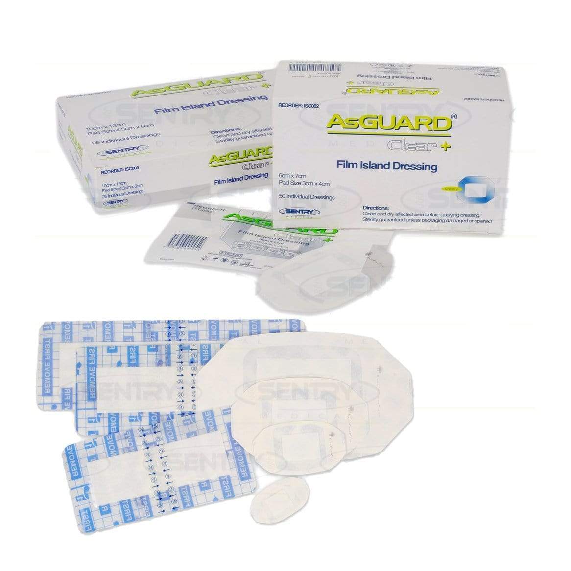 Sentry AsGUARD Clear Film Island Dressing