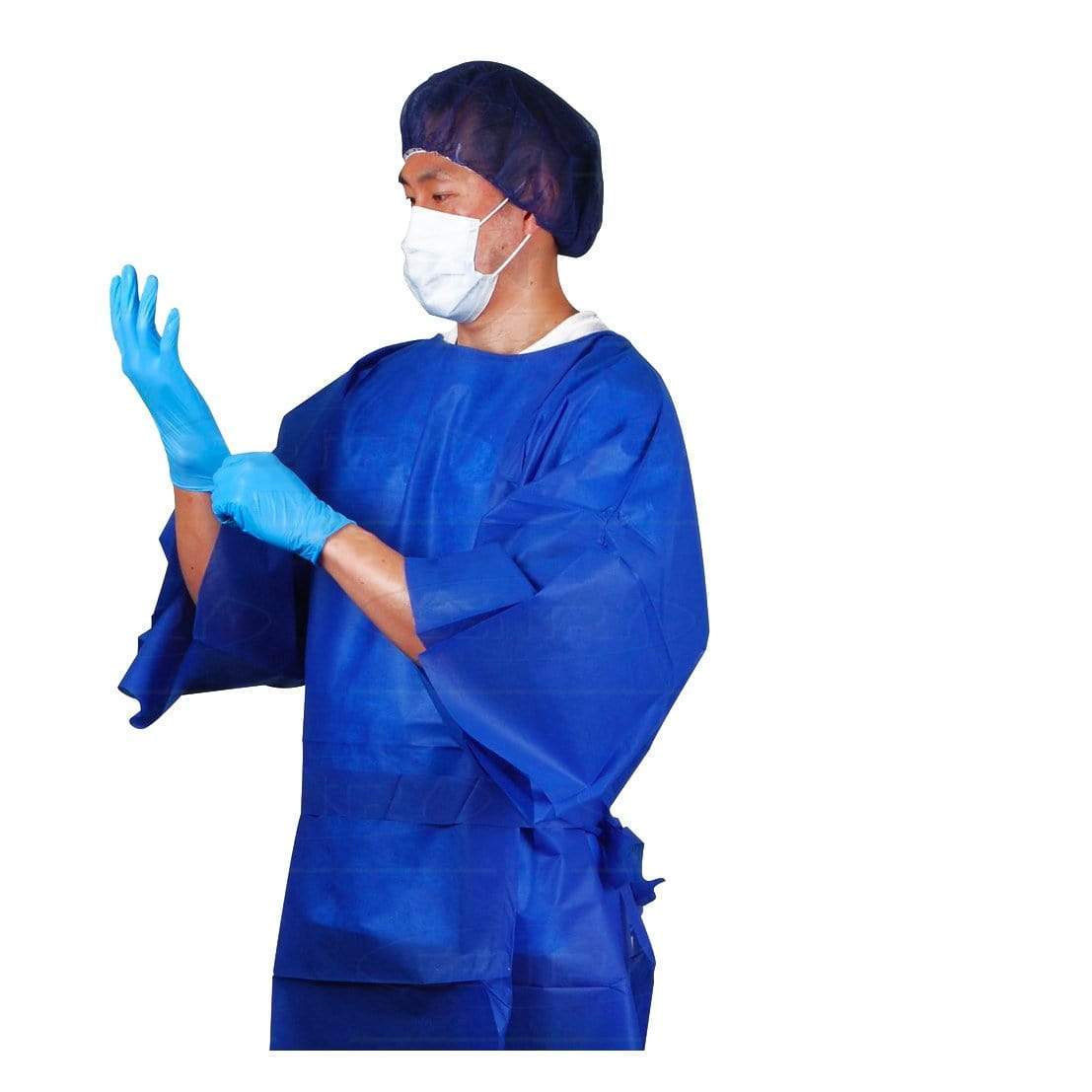 Sentry OWEAR Patient Modesty Gown Mid Blue