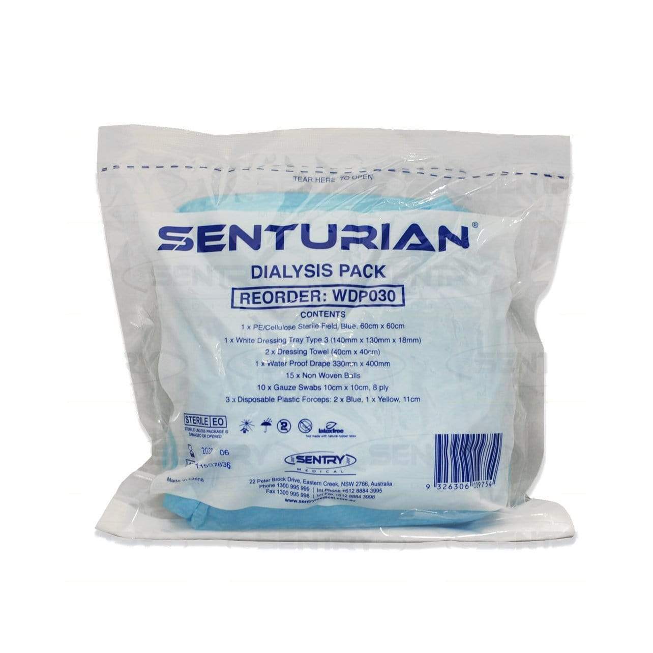 Sentry SENTURIAN Dialysis Pack Tear