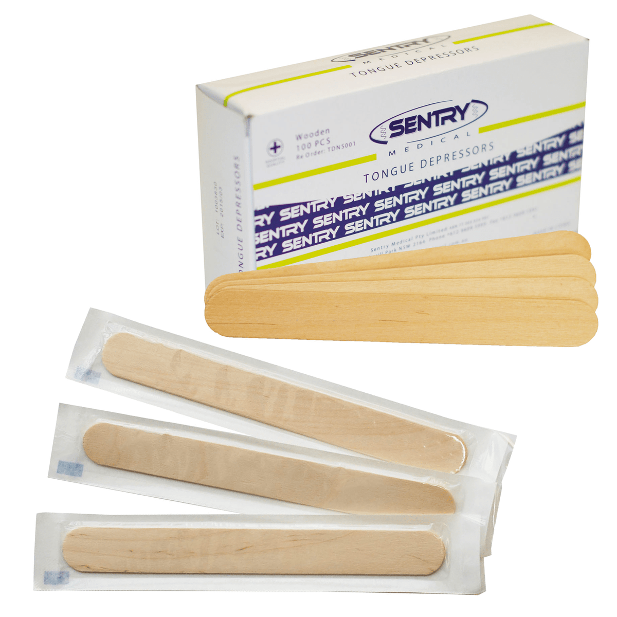 Sentry Tongue Depressor Wooden