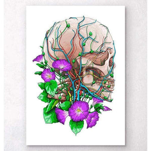 Skull With Flowers