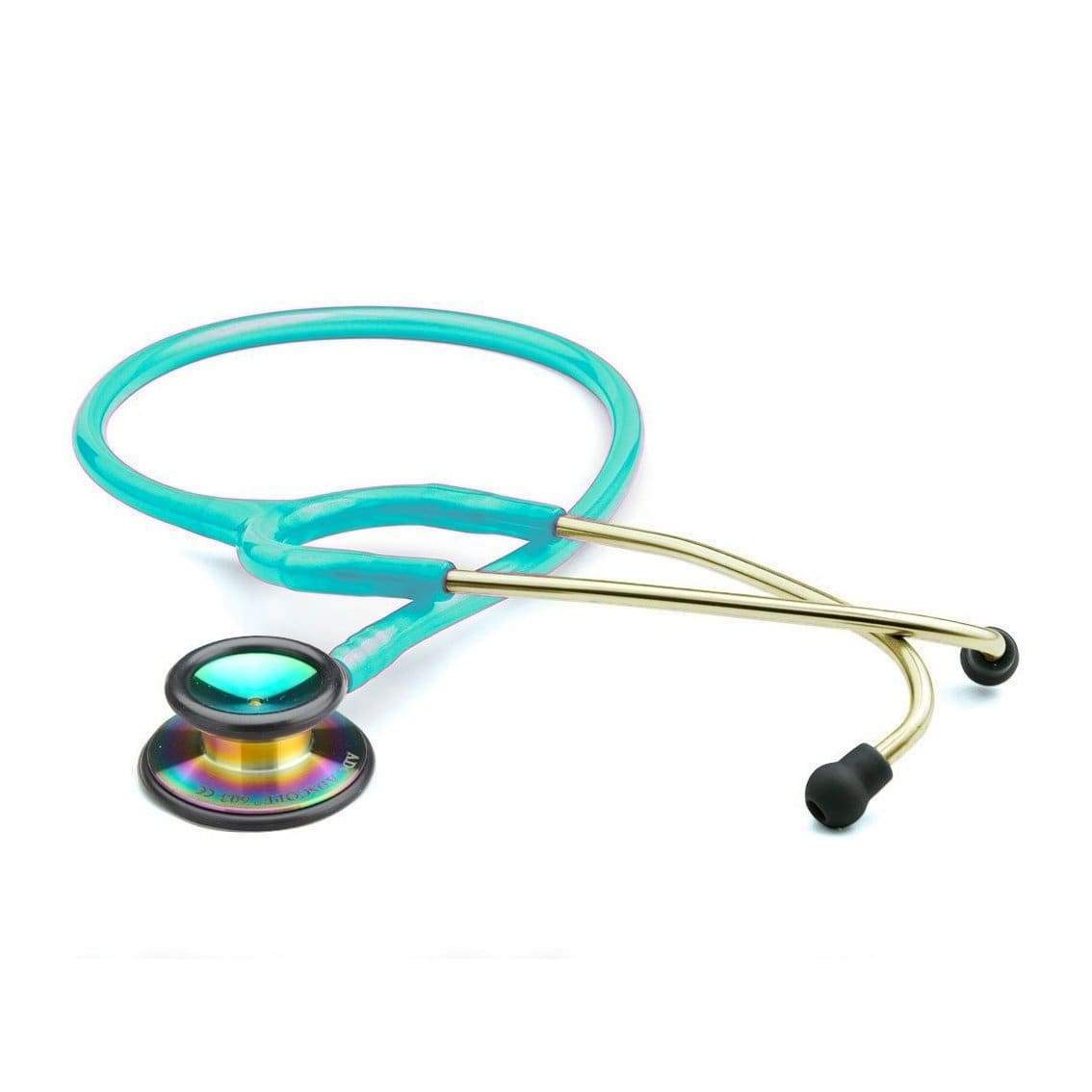Spirit Medical Classic Stethoscopes Pearl Teal Rainbow Spirit Classic Stethoscope CK-S601PF