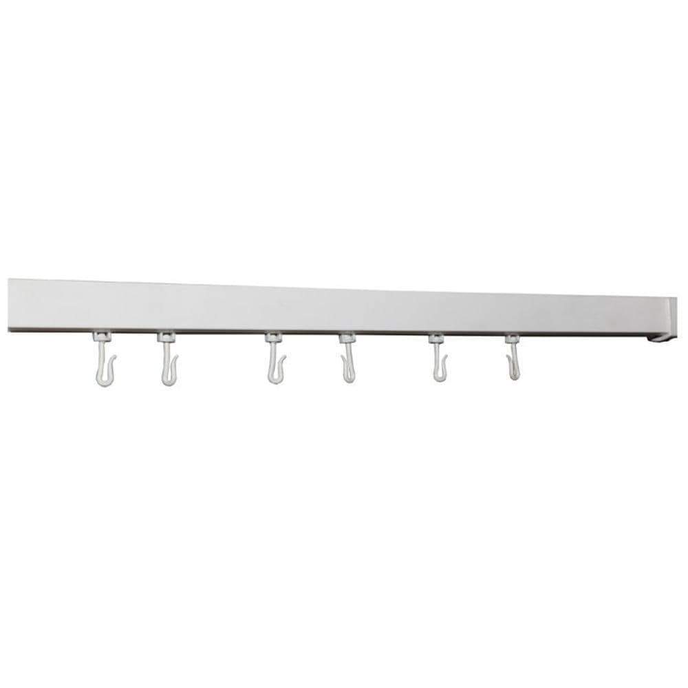 Straight Curtain Track 3800mm Long inc 2 x C/Supports