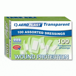 Transparent Assorted Plasters AT3041 Pk 100