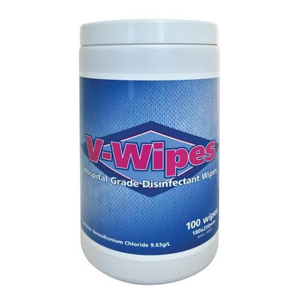 Whiteley Medical Surface Wipes V-Wipes Hospital Grade Disinfectant Wipes