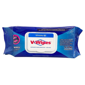 Whiteley Medical Surface Wipes 100 Wipes Cannister V-Wipes Hospital Grade Disinfectant Wipes